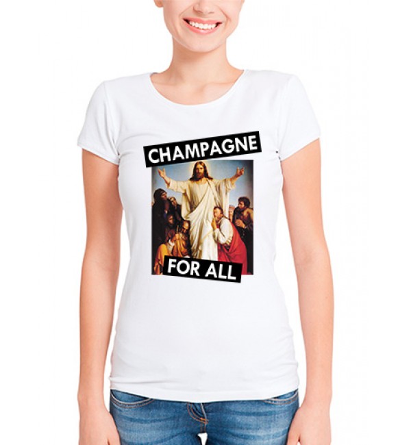 Футболка в стиле тумблер Champagne for all