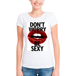 Футболка в стиле тумблер Don't worry be sexy