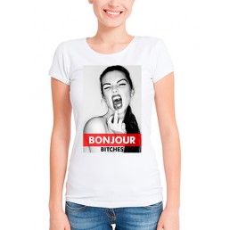 Футболка в стиле SWAG Bonjour bitches