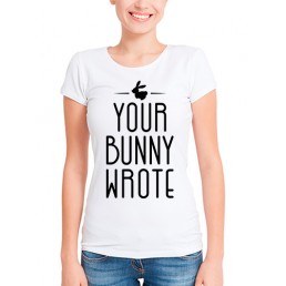 Футболка в стиле тумблер Your bunny wrote