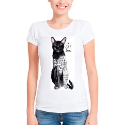 Футболка в стиле тумблер Cat love