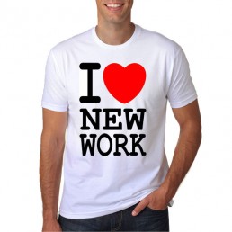 Мужская футболка  Я люблю новую работу